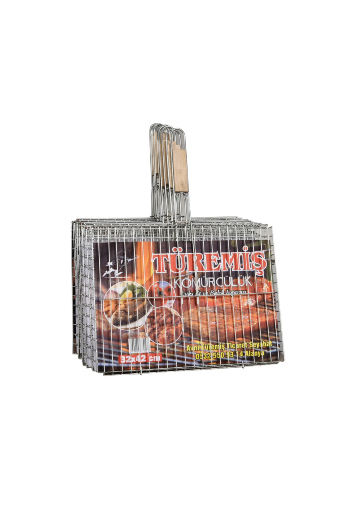 Et Ve Balık Izgarası Tahta Saplı 32x42 10'lu Paket