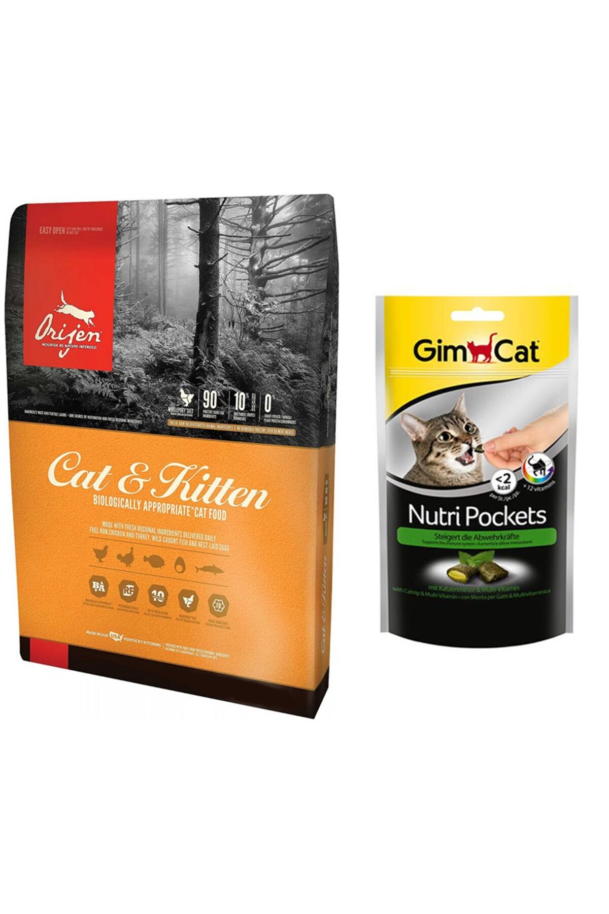 Orijen Kitten Yavru Kedi Mamasi 1 8 Kg Gimcat Kedi Otlu Odul 60 Gr Original Fiyatlari Ozellikleri Ve Yorumlari En Ucuzu Akakce