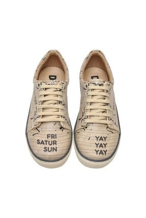 Yay / Tasarım Baskılı Vegan / Sneakers Kadin Ayakkabı dgsnk019-237