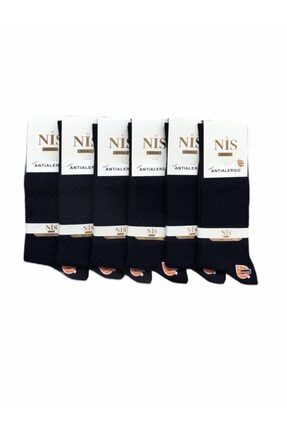 Erkek Siyah Modal Kabartmalı 6'lı Parfümlü Soket Çorap C11020208693