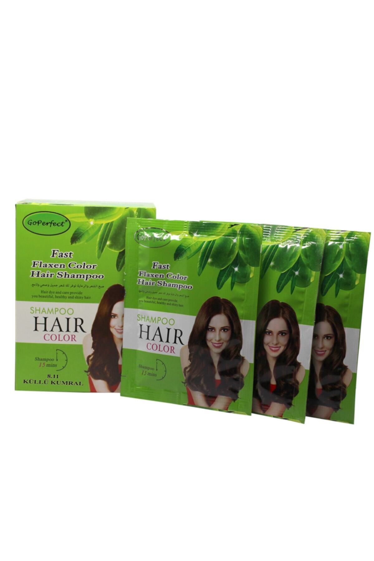 Go Perfect Renklendirici Saç Şampuanı 8.11 Küllü Kumral 10x30 300 Ml