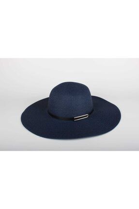 Bayan Hasır Şapka 2020 Yeni Trend Byn-06 U Tokalı Lacivert brs.hsr.009