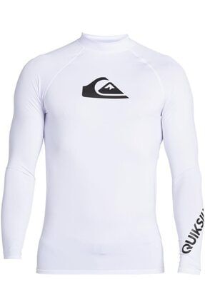 Erkek Beyaz Uzun Kol Spor T-shirt Alltimls Sfsh Wbb0 Lycra Eqywr03240-wbb0 EQYWR03240-WBB0