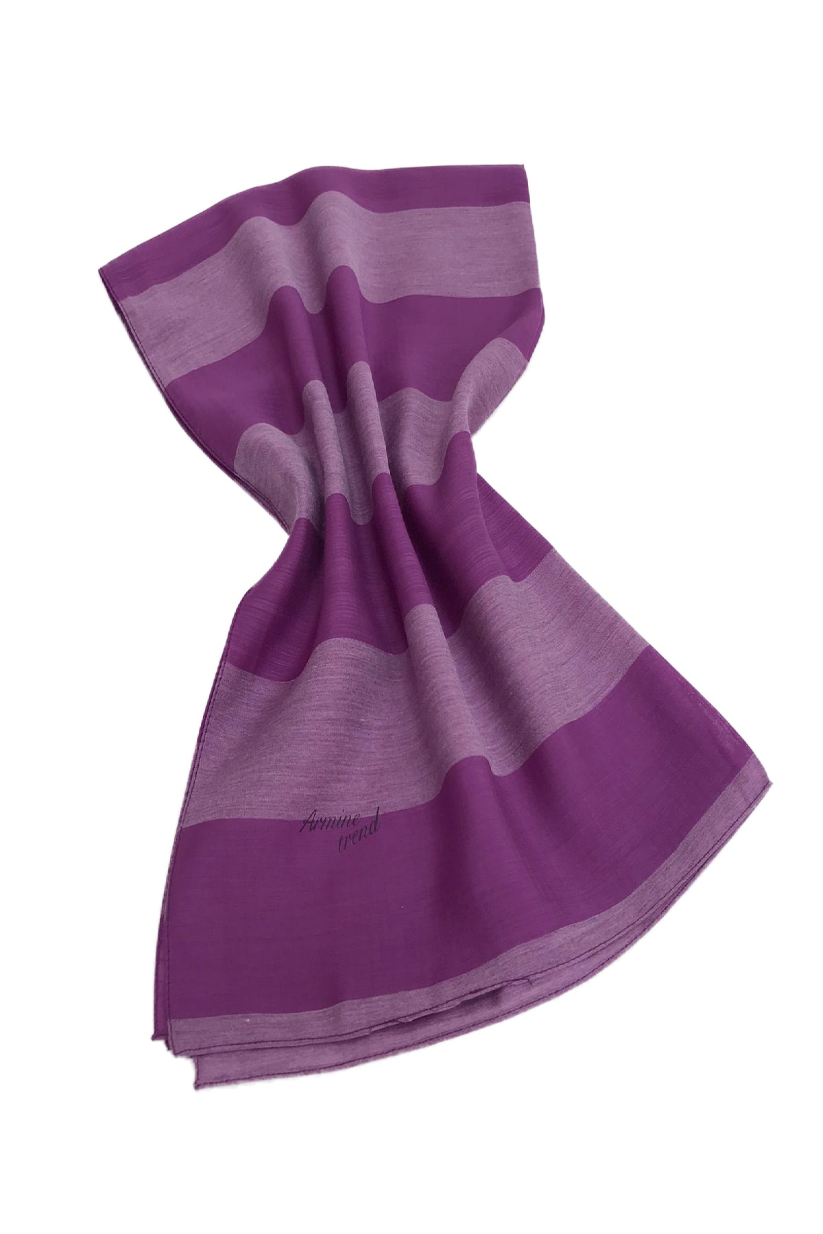 شال زنانه بنفش آرمینه | LAVİTA-8667 اورجینال - تصویر 2