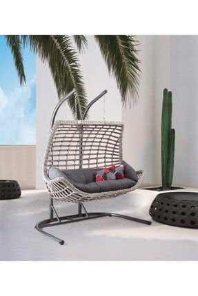 capri swing iki kisilik bahce balkon salincagi cunda cappicino fiyati yorumlari trendyol