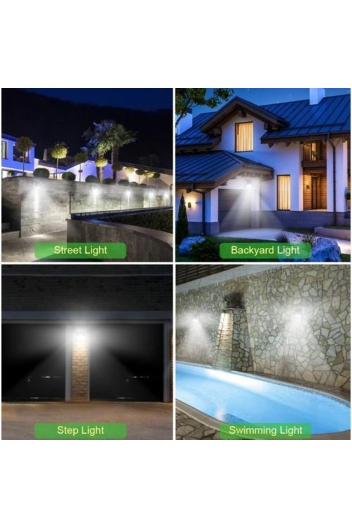 Güneş Enerji Led Bahçe Aydınlatma 100 Led Hareket Sensörlü 3 Modlu 2