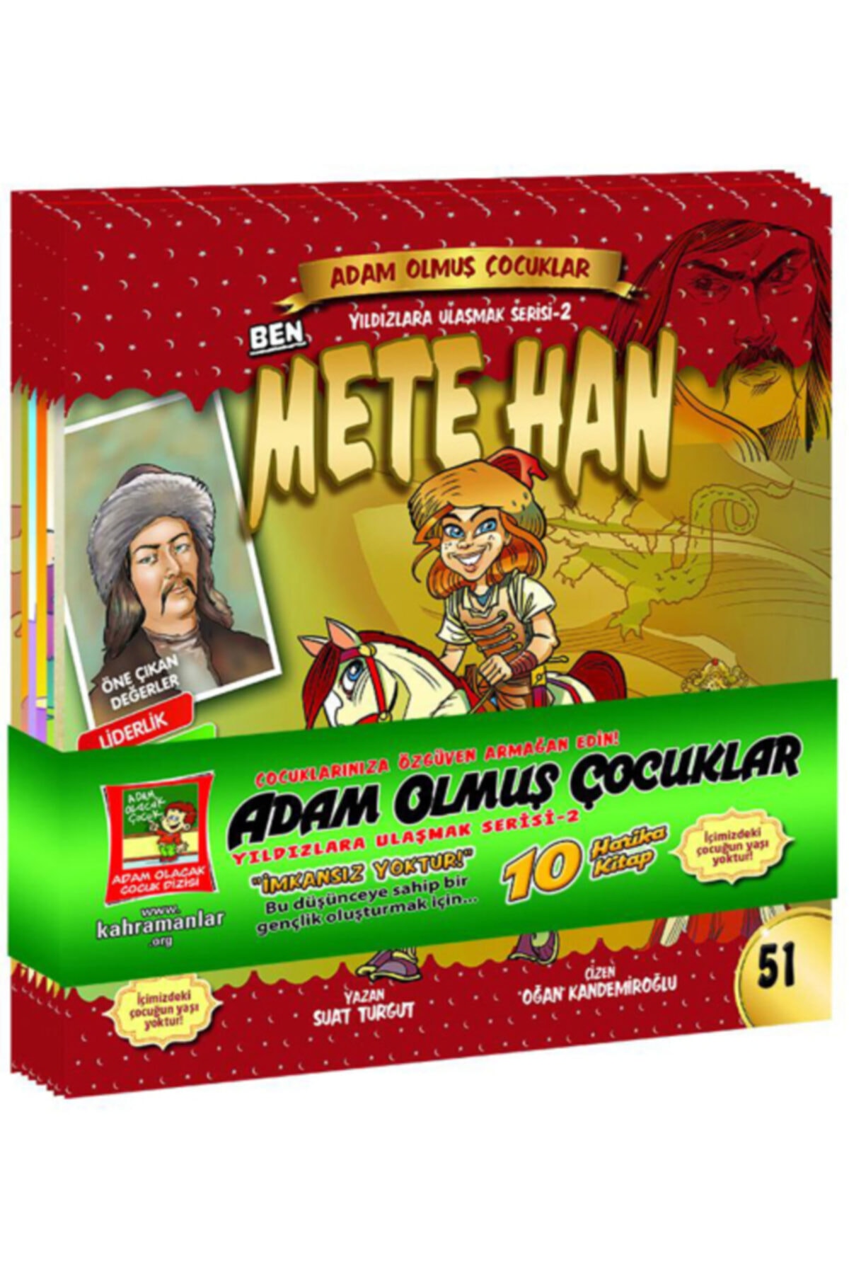 Adam Olmuş Çocuklar Yıldızlara Ulaşmak Serisi 2 - Çocuk Kitap Seti (10kitap)