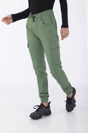 Kadın Yeşil Kargo Pantolon 2323