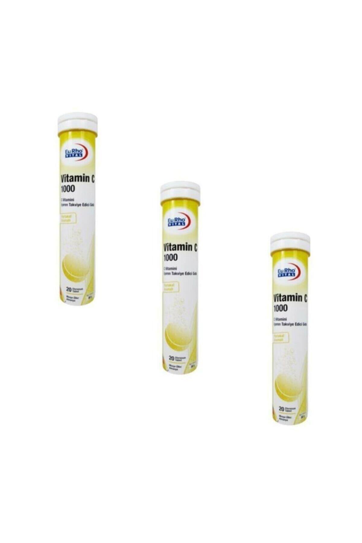 Eurho Vital Vitamin C 1000 Mg 20 Efervesan Tablet 3 Adet Fiyatlari Ozellikleri Ve Yorumlari En Ucuzu Akakce