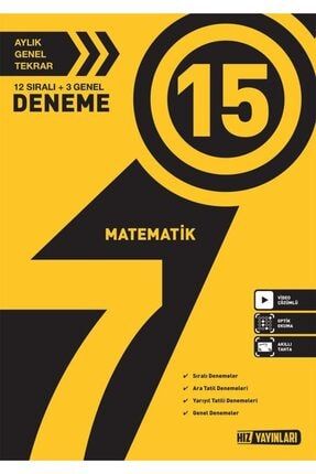 7 Sinif 40 Li Ingilizce Deneme Hiz Yayinlari 9786052227756