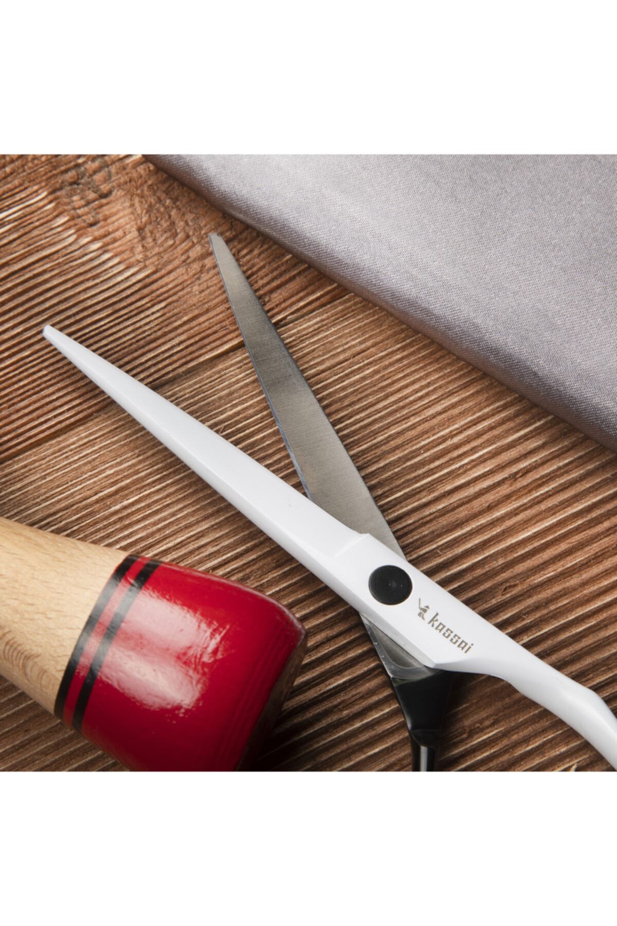 kassai-Phase-60 Stainless Steel Hair Cutting Cutting Scissors Hairdresser's Scissors Hair Beard Moustache Cutting Scissors Pro 7