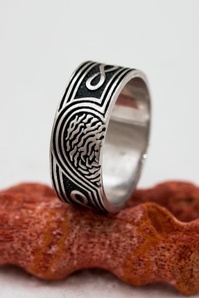 Silver Self Gümüş Alyans Kalpli Sonsuzluk