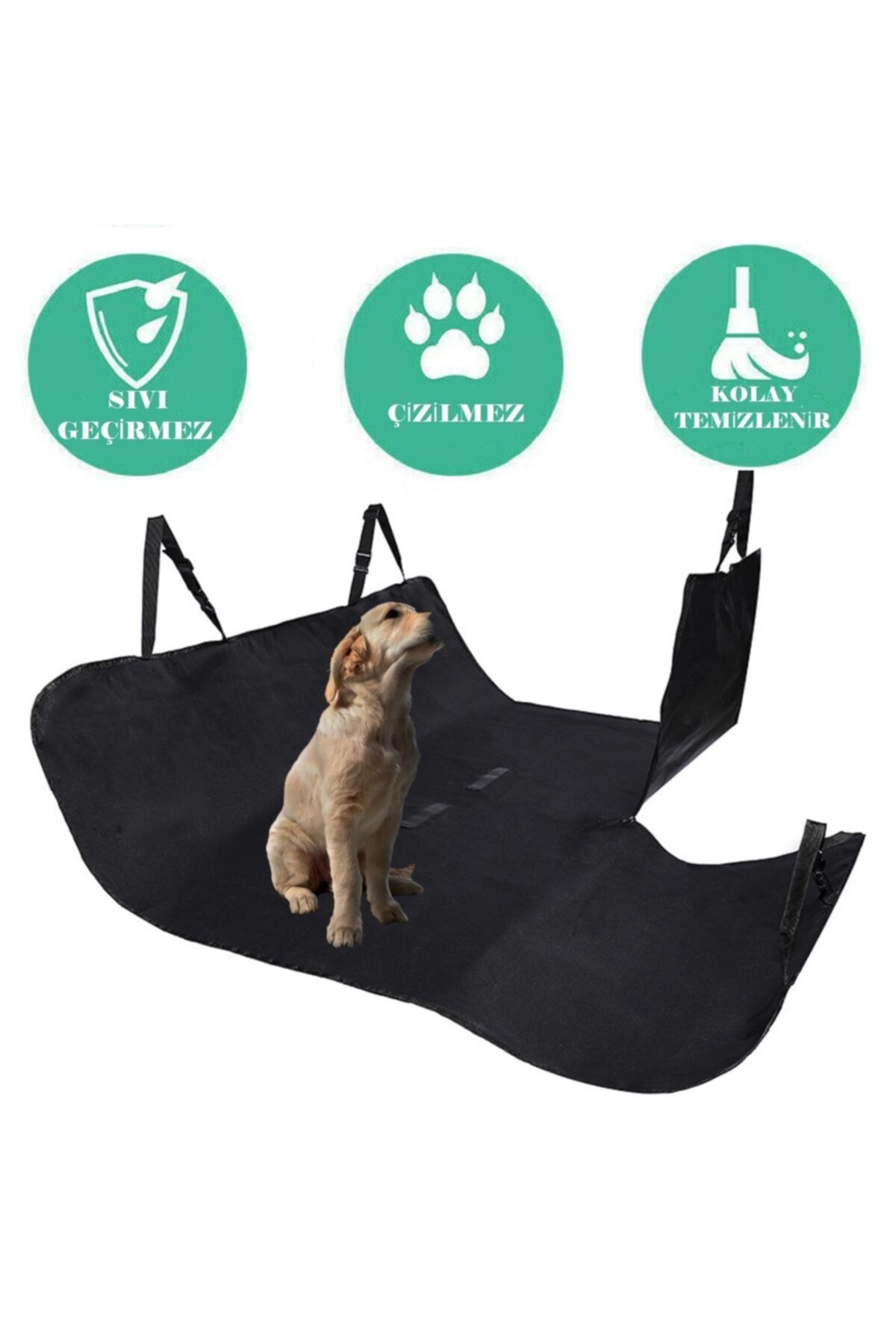 Ankaflex Dog Car Cover Pet Vehicle Back Seat Cover Zippered