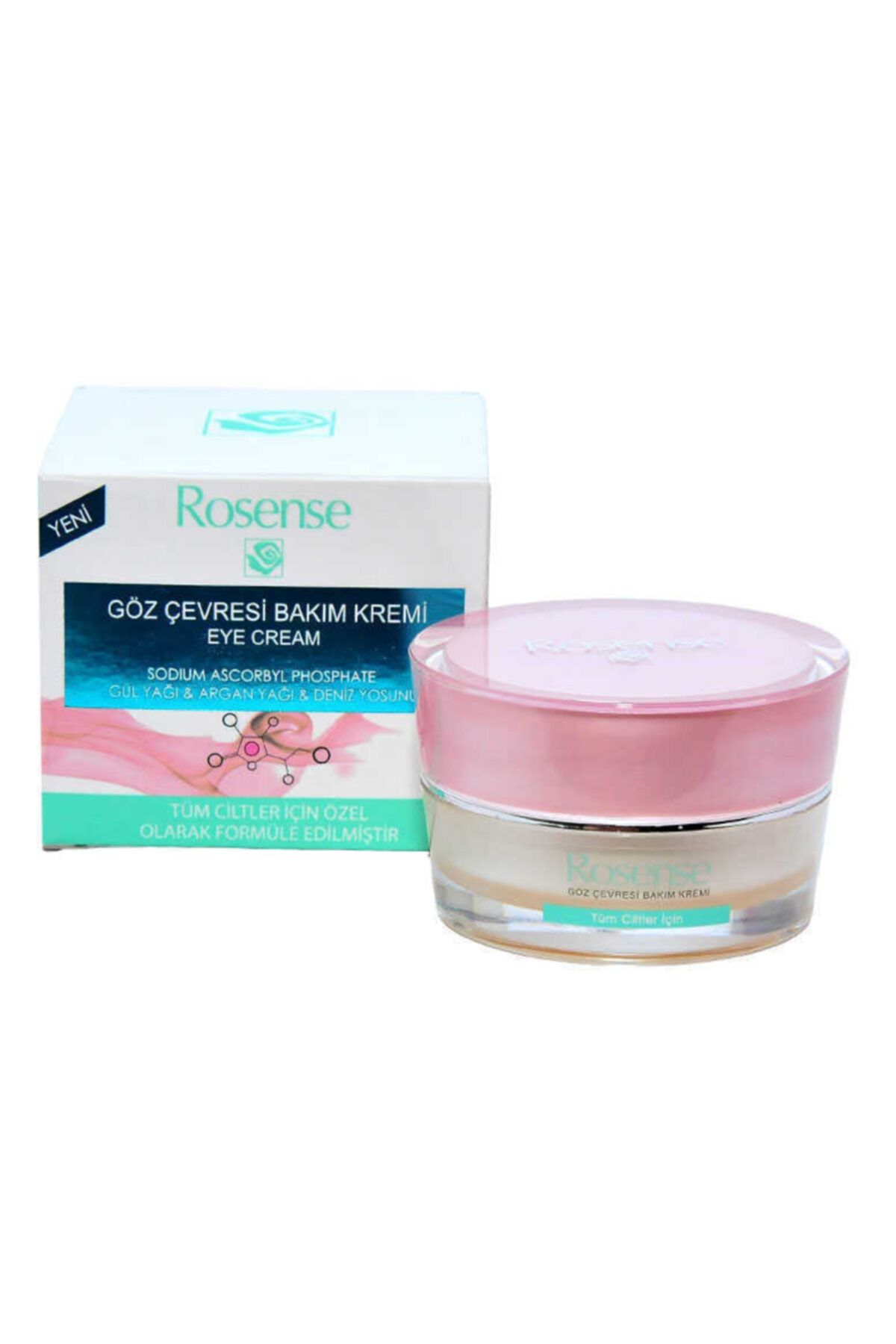کرم مراقبت از خطوط دور چشم 20 میلی لیتر 0.68fl.oz. 6 قطعه Rosense