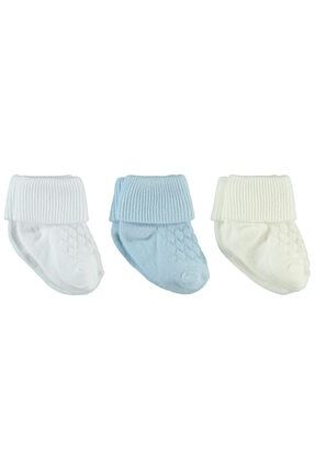 Erkek Bebek Mavi 3'lü Çorap Set D3E572010SS1