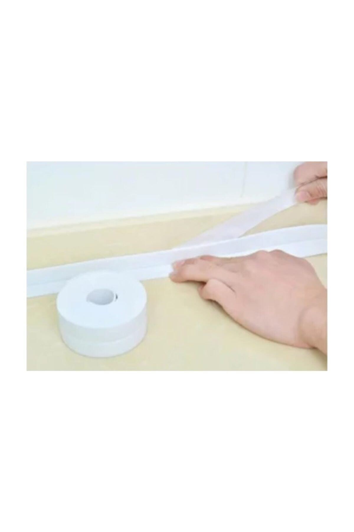 Waterproof Bathroom Kitchen Pvc Door Window Edge Tape 3.2 Mt White