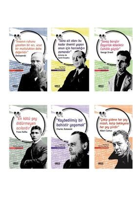 Biyografik Roman Serisi (dostoyevski, Saint-exupery, Orwell, Kafka, Bukowski, A.camus) 6 Kitap SKGECEBIO01
