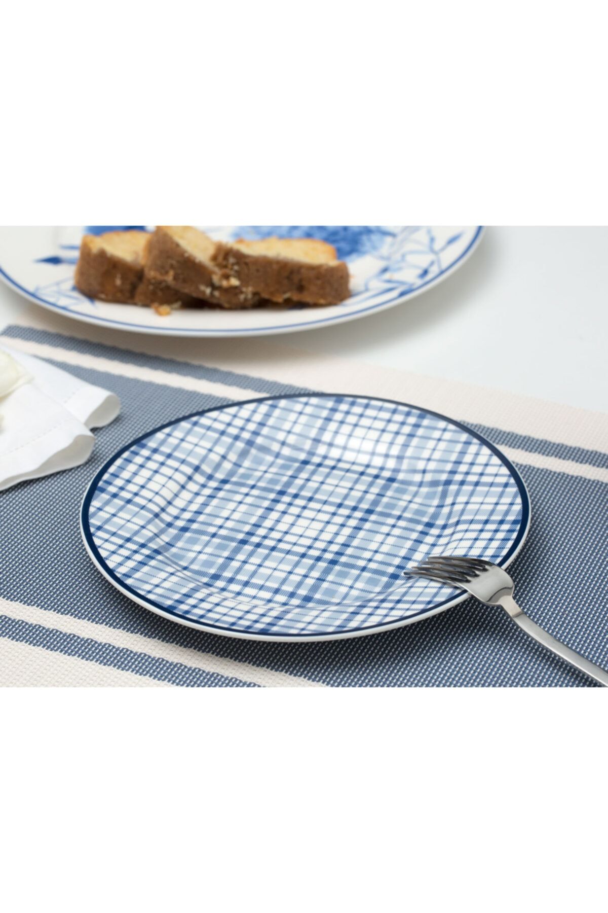 Madame Coco Mavi Ekose Pasta Tabağı Fiyatı, Yorumları TRENDYOL