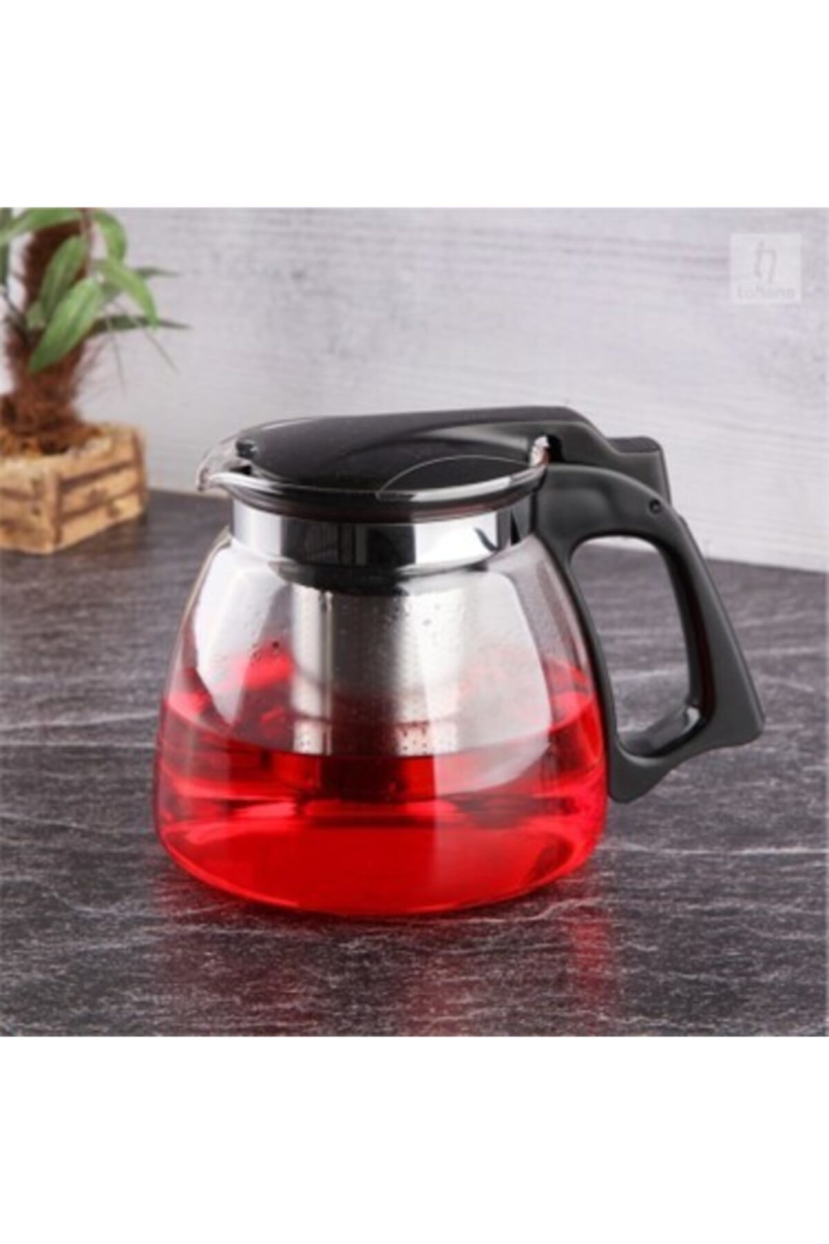 Tohana Süzgeçli Cam Demlik 900 ml Thn80900