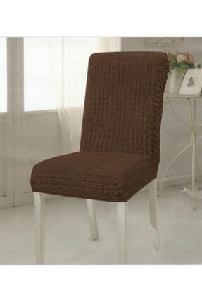 Kuyu Kahve Renk Esnek Bürümcük Sandalye Örtüsü Sandalye Kilifi AkçeyizgiribürümcükLi364589