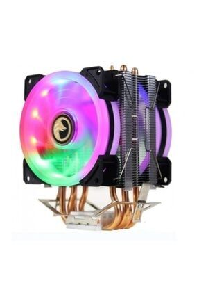 Freezer Hd 2.4 Çift Rainbow Fanlı 4x Bakır Borulu Performans Serisi Kule Tipi Işlemci Fanı HD-2.4-Rainbow-Fay-Teknoloji
