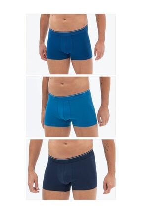 9670 3lü Ekonomik Renkli Boxer Short