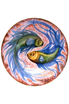30 cm Melek Balıkları Desenli Seramik Kase H29891