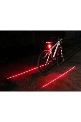 Çok Fonksiyonlu Pilli Bisiklet Led Lazer Işığı Arka Stop Lambası TYC00082919070