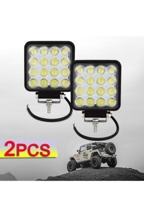 schenna off road gunduz fari 16 led kare calisma lambasi 48 watt fiyati yorumlari trendyol