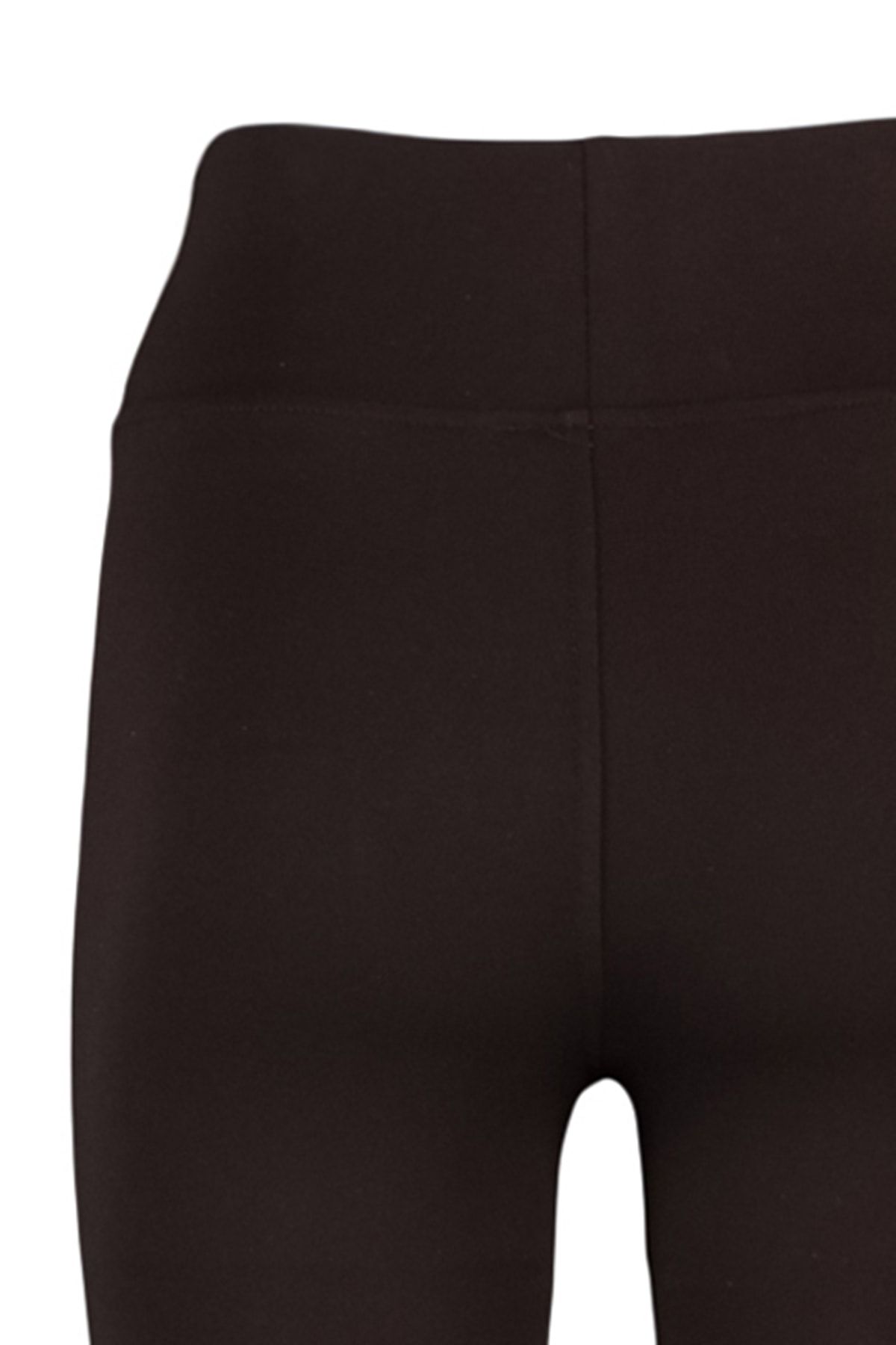 Trendyol Collection-Braune High Waist Basic Interlock Strickstrumpfhose mit elastischem Bund TWOAW20TA0047 8