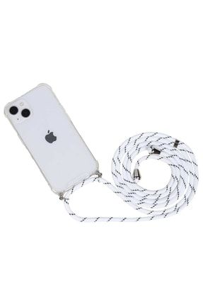 Iphone 13 Ipli Askılı Kılıf-beyaz TR 000174
