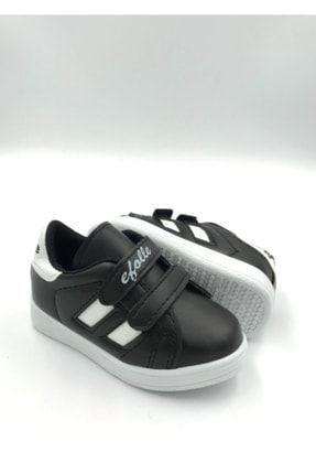 Efl-2b Bebek Spor Sneaker Günlük Cırtlı Spor Ayakkabı Siyah-beyaz EFL537BS20001