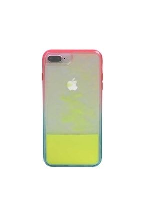 Iphone 8 Plus Sulu Simli Pullu Kılıf-neon Yeşili TR 000333