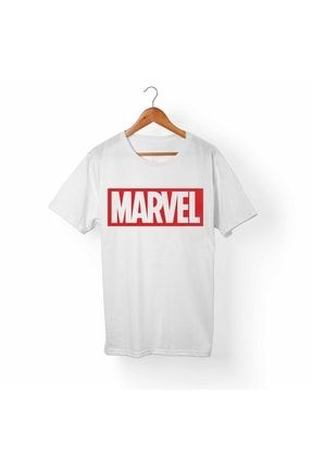 Unisex Marvel Beyaz Tişört 3883