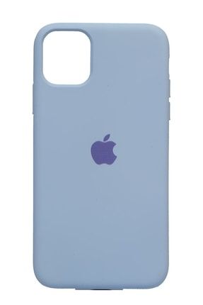 Iphone 11 (6.1') Uyumlu Altı Kapalı Logolu Lansman Kılıf Kapak Buz Mavi 11LogoluLansman