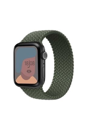 Apple Watch Uyumlu Örgü Kordon-haki-41mm TR 000704