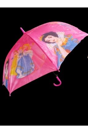 Kız Çocuk Şemsiyesi Pamuk Prenses Baskılı Pembe Renk 21345321
