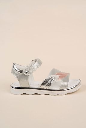 Termo Taban Yaprak Model Gümüş Kız Çocuk Sandalet ONR09