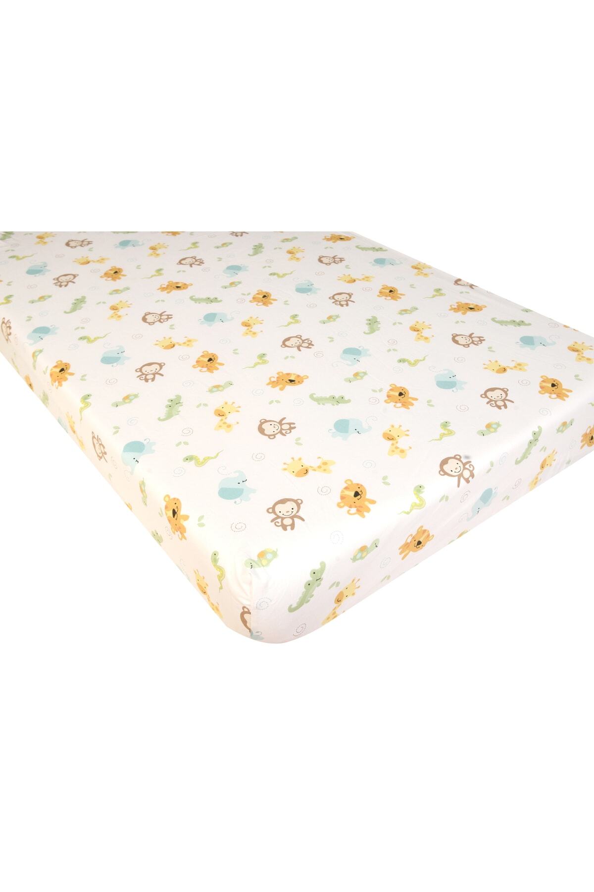 NAB Park Yatak Fitted Çarşaf Orman Hayvanları 70x110 cm fotoğrafı 2 (önizleme)