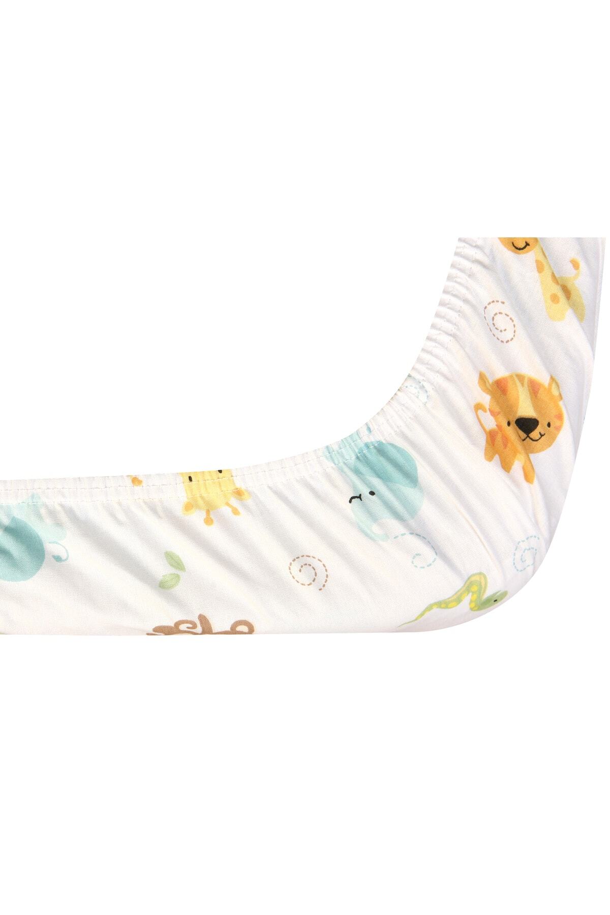 NAB Park Yatak Fitted Çarşaf Orman Hayvanları 70x110 cm fotoğrafı 5 (önizleme)