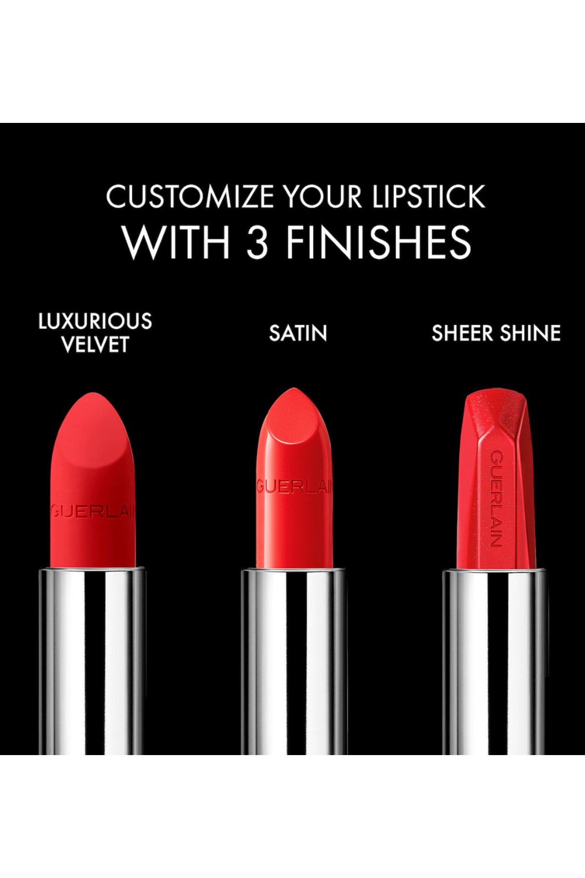 Guerlain رژ لب مات ساتنی Rouge G حجیم کننده و نرم کننده لب ها رنگ قرمز روشن
