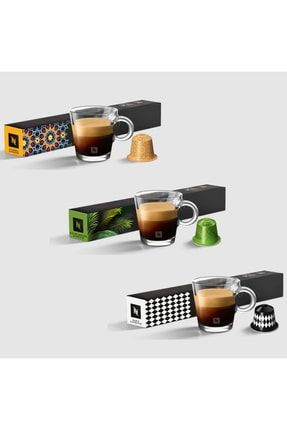 Yeni World Serisi Istanbul, Rio De Janeiro Ve Paris Espresso Kapsül Kahve 10'lu 3'lü Set Yeni World Espresso Set-1