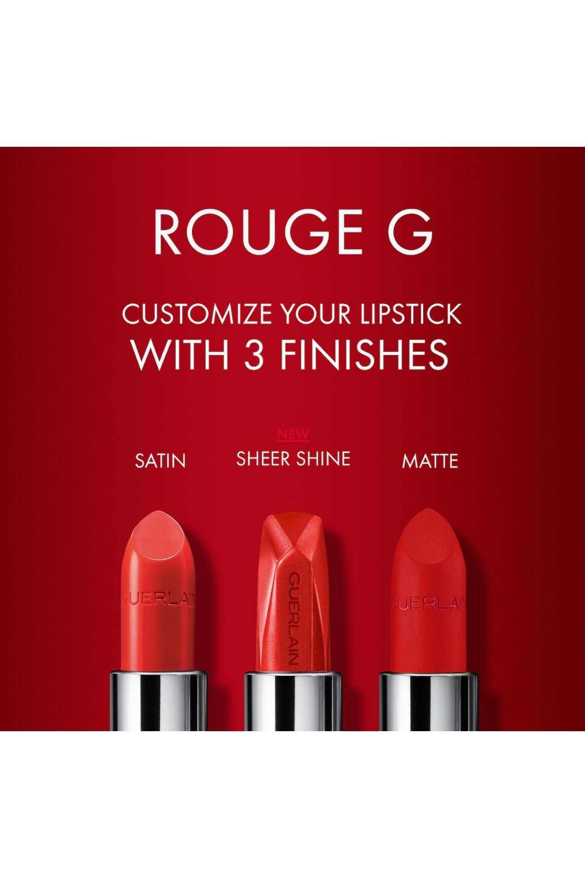 Guerlain رژ لب مات شاین دار Rouge G حجیم کننده و نرم کننده لب ها رنگ صورتی تیره شماره 255