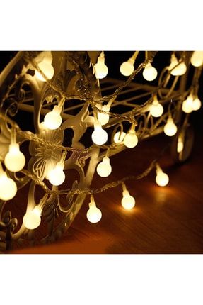 Minik Top Led Işık, 3 Metre, Yılbaşı Ağaç Işığı, Noel Işıklandırması, Ev Süsleme, Kamp Işığı yeniminiktopled