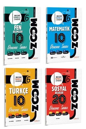 Günay Yayınları 6. Sınıf Zoom Matematik, Türkçe, Fen, Sosyal Deneme Sınavı Seti 97862571506755