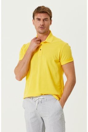 Slim Fit Sarı T-shirt 1081676