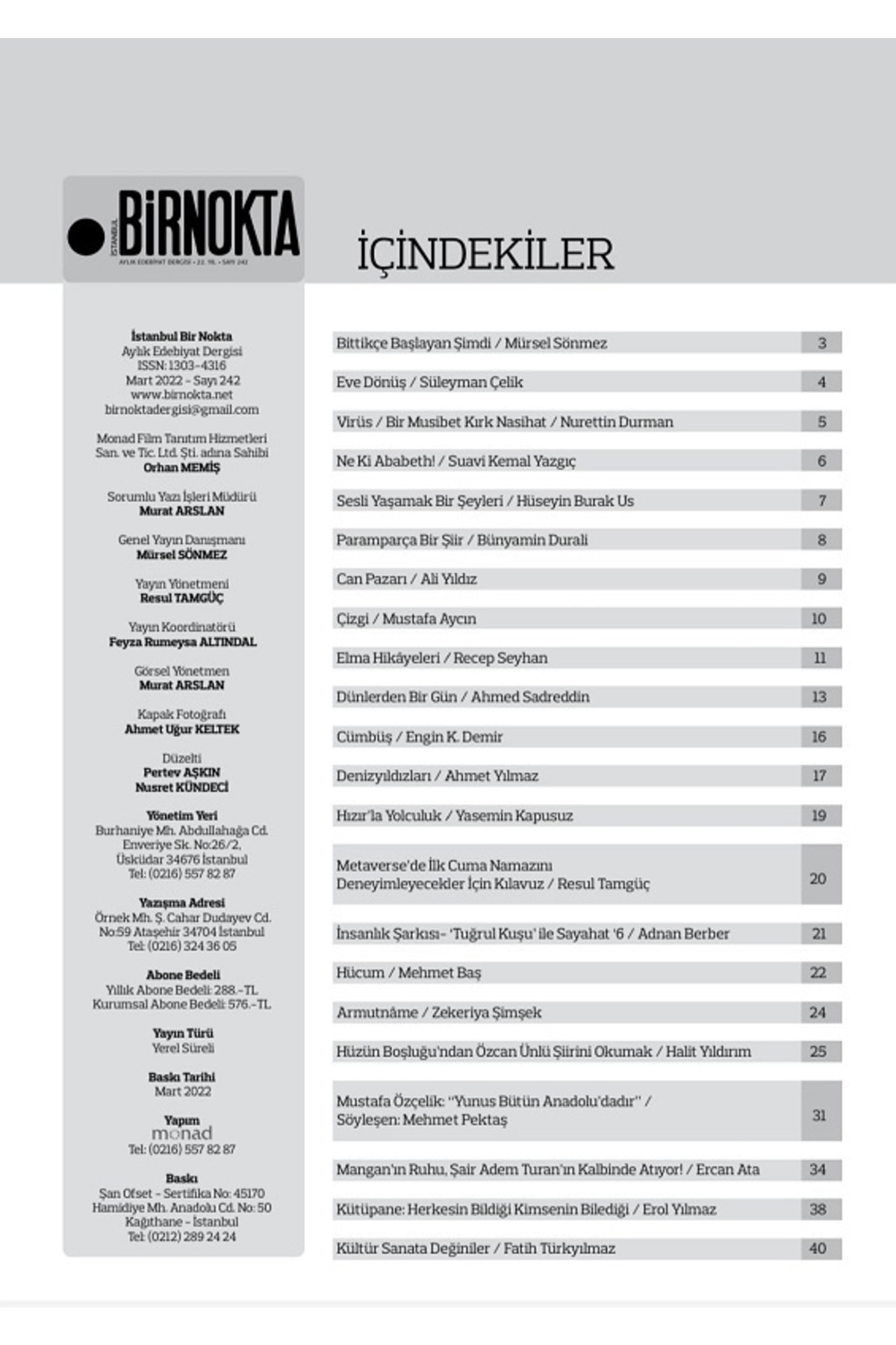 Istanbul Birnokta 242.sayı Mart 2022 3