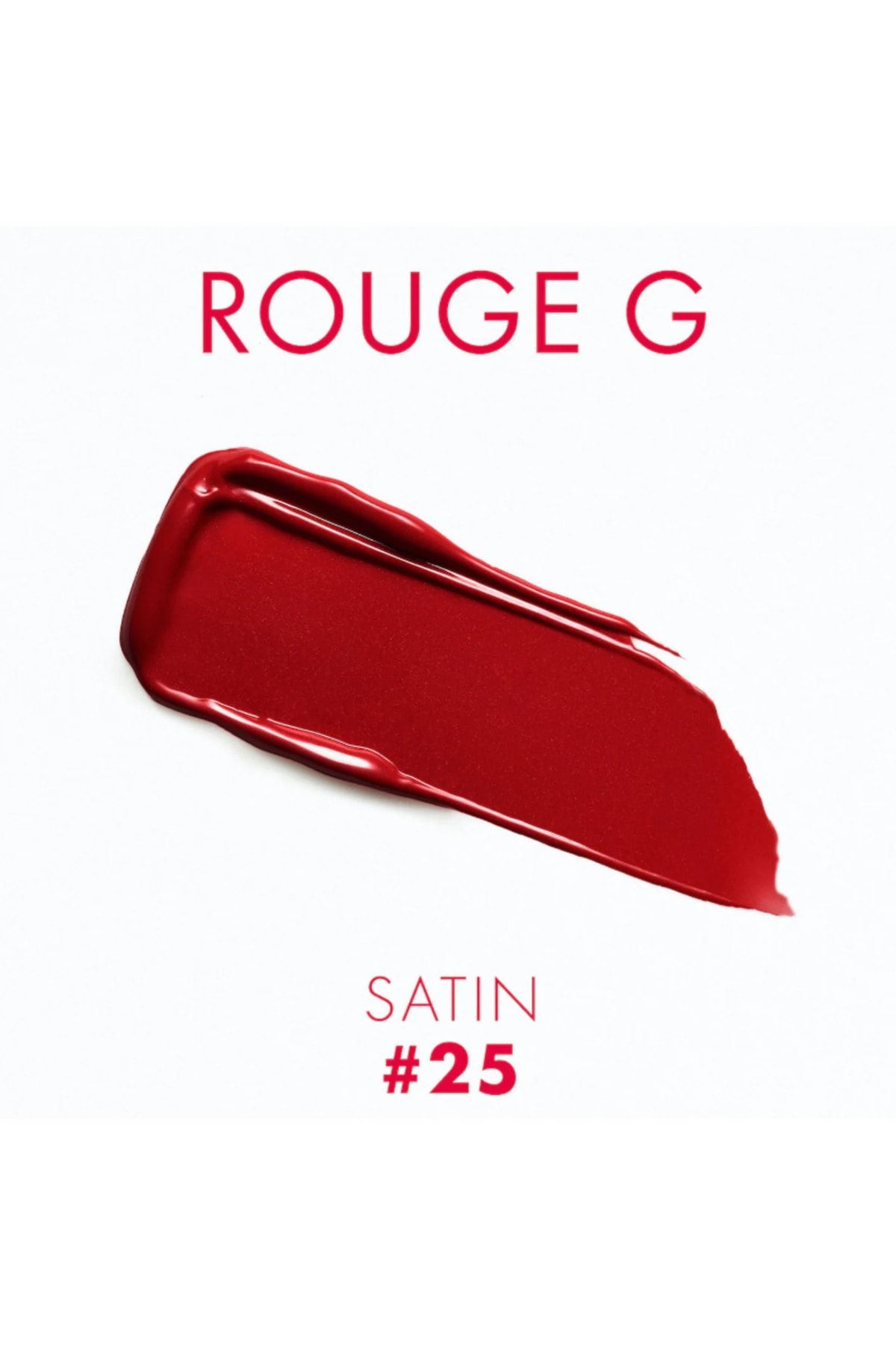 Guerlain رژ لب مات ساتنی Rouge G حجیم کننده و نرم کننده لب ها رنگ قرمز آلبالویی شماره 25