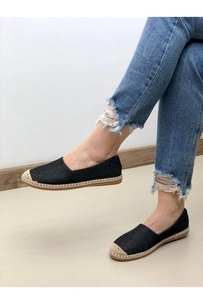 Severa Keten Siyah Renk Kadın Espadril 2250-169