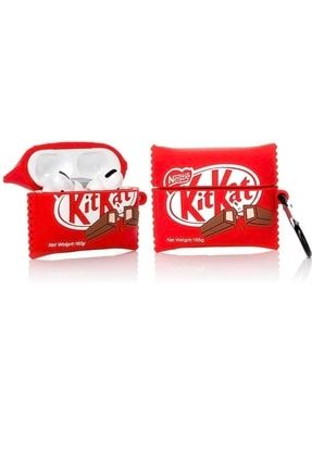 Sevimli Kit Kat Çikolata Airpods Silikon Koruma Kılıf Pro Uyumlu TYC00425153468